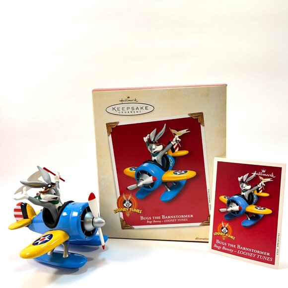 Hallmark Keepsake 2003 Bugs The Barnstormer Handcrafted Christmas Ornament - Picture 1 of 8